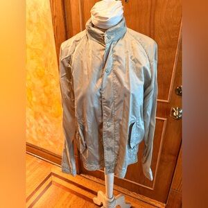 Dior Women’s Light Green Sage Button-Front Lightweight Jacket